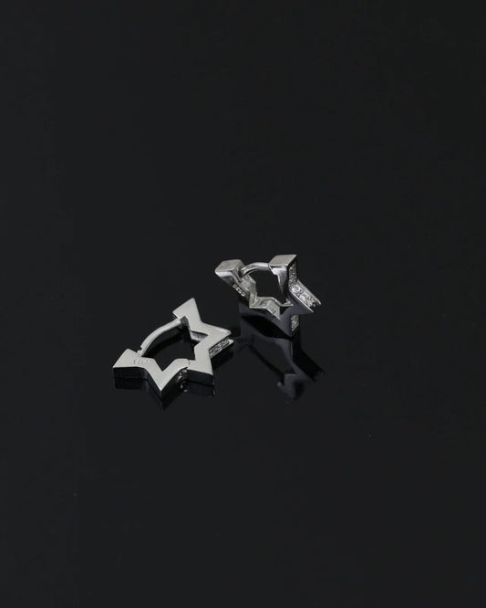 Stellar Star Huggie Hoops - The Aarna Jewels