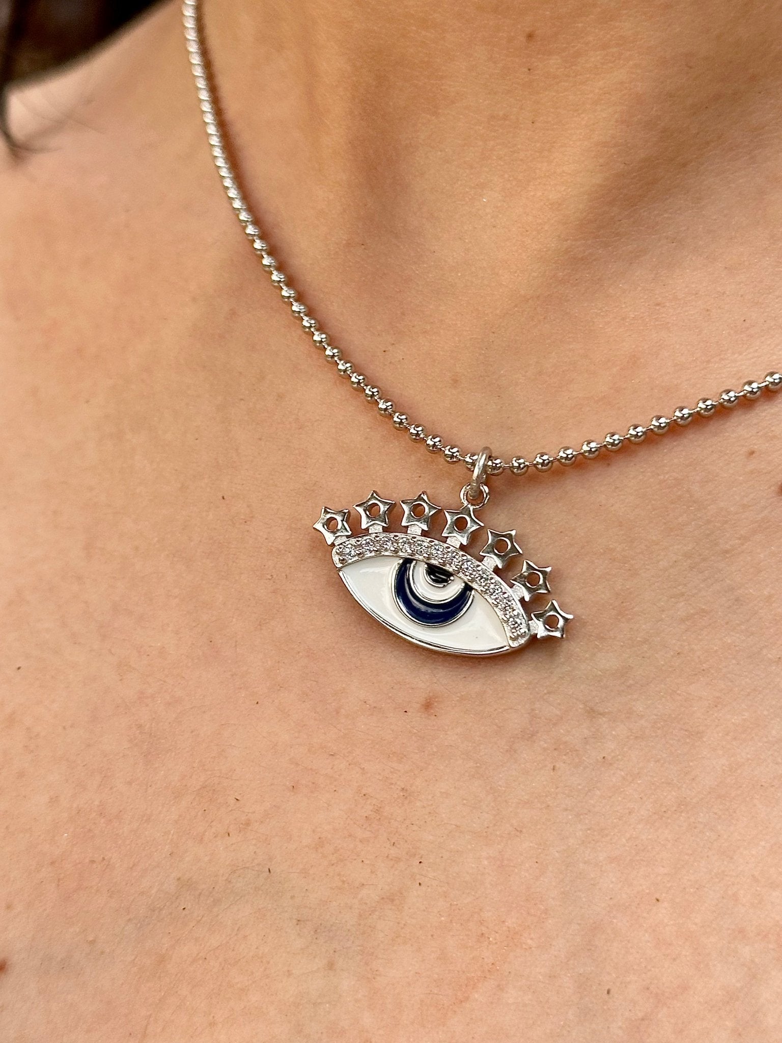 Third Eye Beaded Neck Chain - The Aarna Jewels