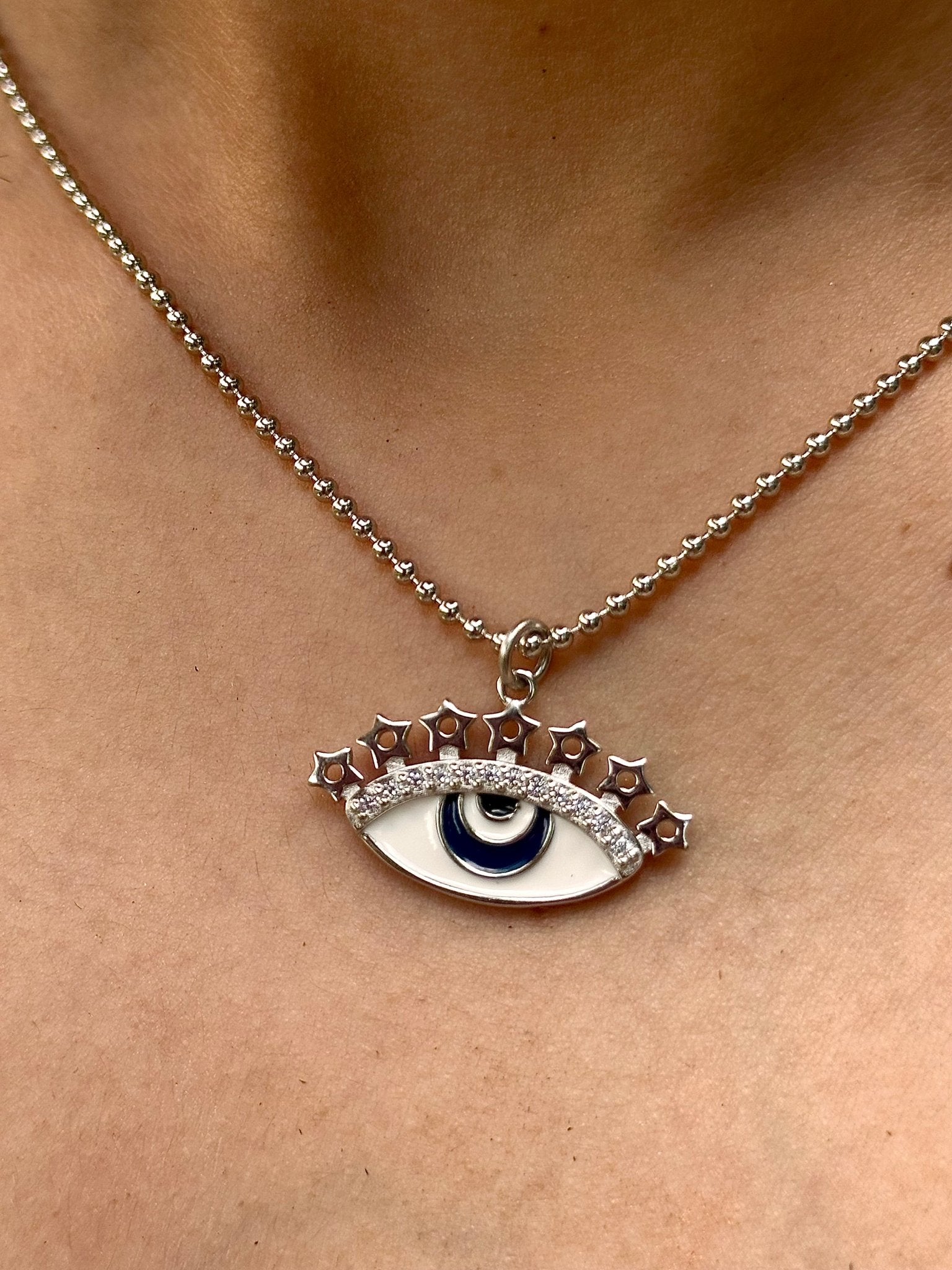 Third Eye Beaded Neck Chain - The Aarna Jewels