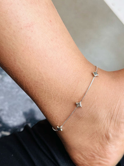 Twinkle Toes – Star Dot Anklet - The Aarna Jewels