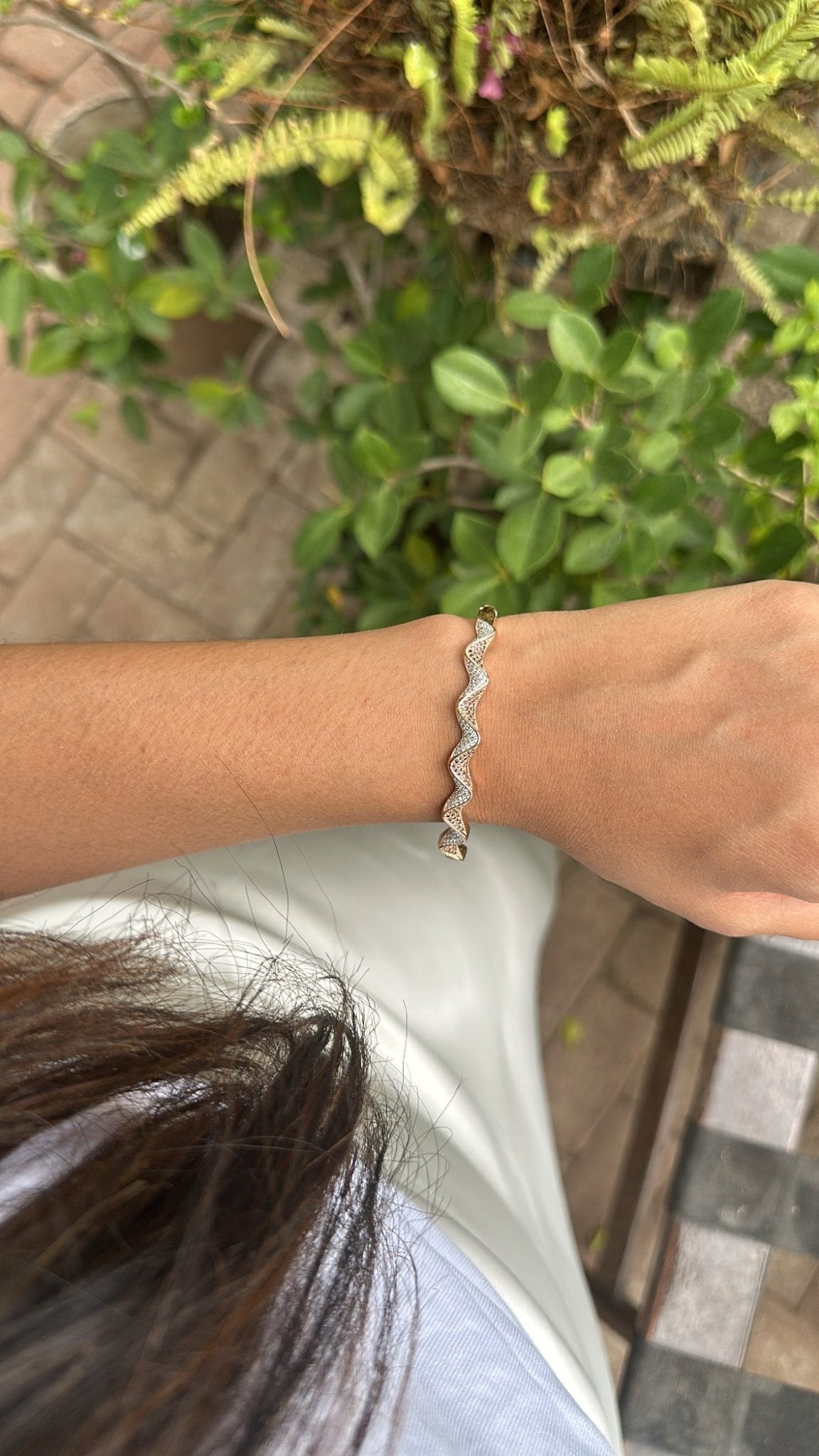 Waves Bracelet | Rose Gold Vermeil - The Aarna Jewels